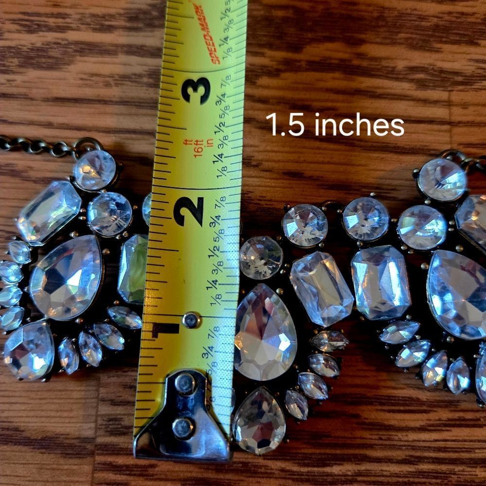 J. CREW Crystal Vintage Statement Necklace STATEMENT MAKING! - Picture 9 of 13